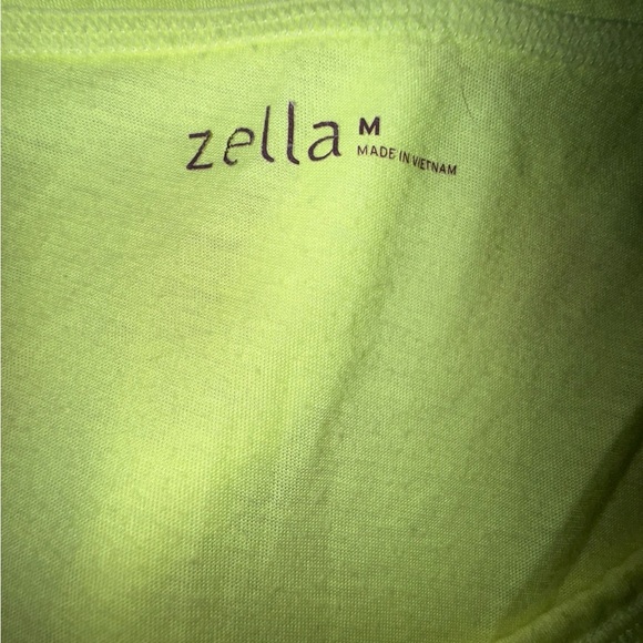 Zella Women's Neon Yellow Short Sleeve Tee Size Medium - Picture 5 of 6